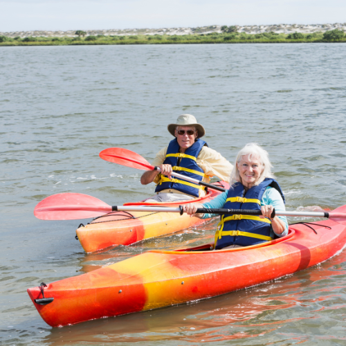 Kayaking and paddling